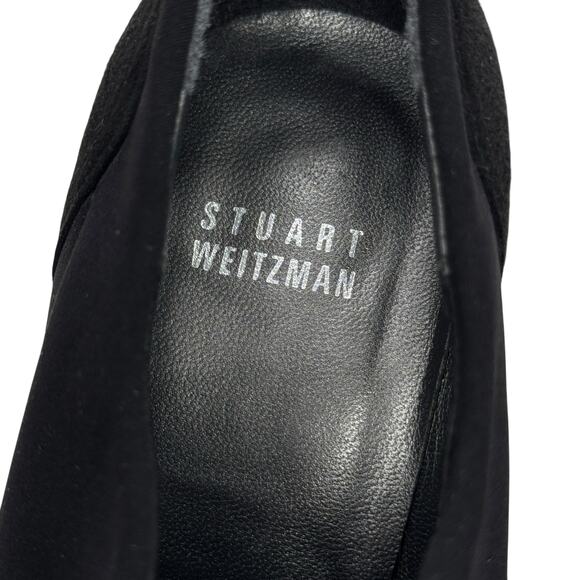 Stuart Weitzman Holdme Bootie Stiletto SZ 9 Women's Black Suede Ankle Whimsigoth - Picture 3 of 12